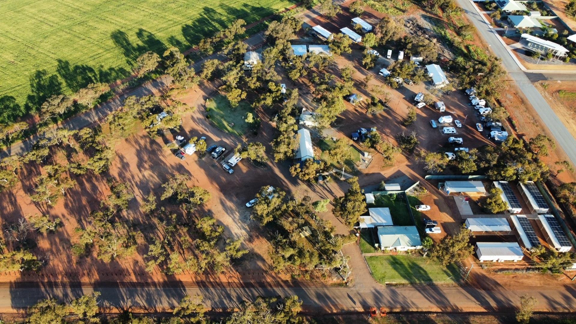 Caravan Park from above